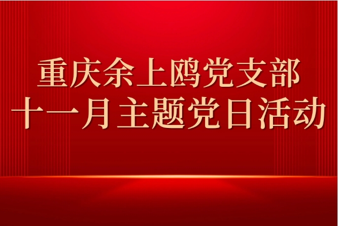 重庆余上鸥党支部开展11月主题党日活动