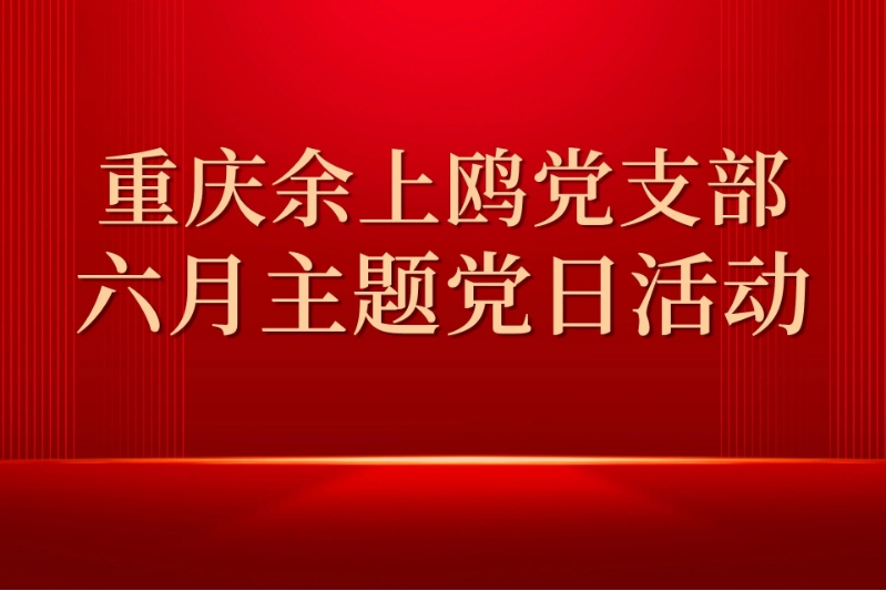 重庆余上鸥党支部6月主题党日