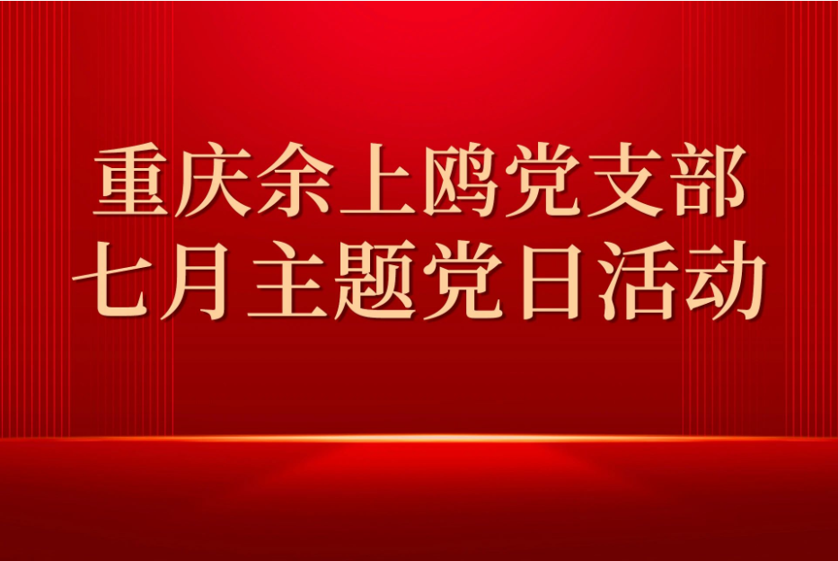 重庆余上鸥党支部7月主题党日